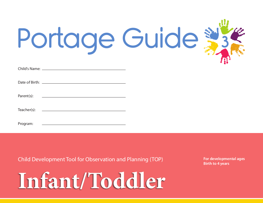 Portage Guide 3: Infant/Toddler - Complete Kit (English)