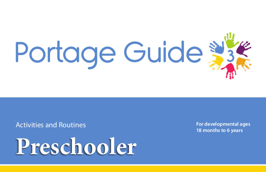 Portage Guide 3: Preschooler - Complete Kit (English)