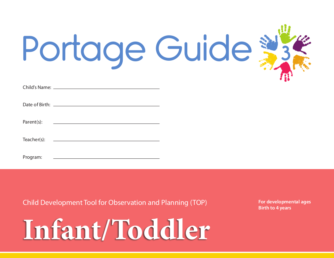 TOP Checklists (Set of 20) - Infant/Toddler (English)